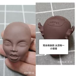 1/6 Makeup Doll Head Girl Dressing DIY Toy Parts Children Favor dongcheng san doubao