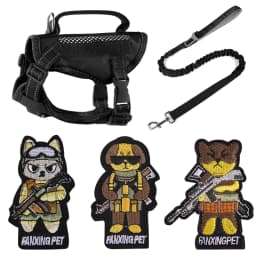 Cool Puppy Cat Tactical Harness and Leash Handheld Pet Harnesses for Cats Maine Coon Chinchilla Mascotas Adhesive Accessories