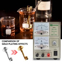 Jewelry Electroplating Machine Adjustable Voltage Gold Silver Plating Tool for Jewelry Making, Repair and Metal Finishing