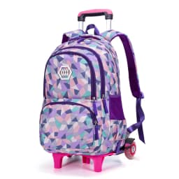 Children School Rolling Backpacks Trolley Bags with Wheels Waterproof School Bag For Teenage Girls Kids Travel Wheeled Bag