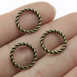 40pcs Round Circle Charms For Jewelry Making Tibetan Bronze Silver Color Pendants Antique Jewelry Making DIY Handmade Craft