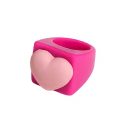 2024 New Trendy Geometric Square Round Resin Acrylic Chunky Rings for Women Girls Punk Style Knuckle Flower Rings Jewelry