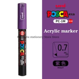 1 UNI POSCA PC-1M Marker Art Supplies for Artist POP Poster Pen Graffiti Advertising 0.7mm Art Stationery Multi-color Optional