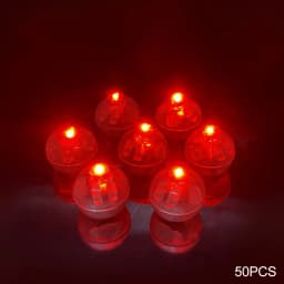 50pcs Round Balloon Lights LED Flash Colorful Luminous Lamps Mini Tumbler Ball Light For Christmas Wedding Party Decoration