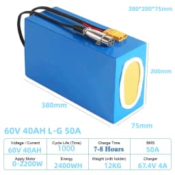 280AH Ebike 48V 40AH Battery Rechargeable Lithium Ion Batteri Phosphate Cell 12V 24V 48V Solar Cell Suitable for Boat Golf Cart