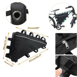 27 size Mountain Bike Triangle Tube Frame Bag Case Battery MTB Storage Protect