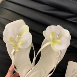 1 Pair Simulation Coloful Thai Fairy Butterfly Flower Shoe Buckles Butterfly Orchid Phalaenopsis Shoe Flower Sandals