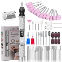 Professional Electric Nail Polishing Machine Nail Drill Multiple Gears Low Noise Nails Sander File Set For Manicure Salon Tools
