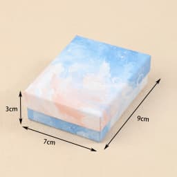 1pcs Blue Sky Gift Box Kraft Paper Display Couple Gift Box Gift Bags for Valentine's Day Earring Necklace Bracelet Accessories
