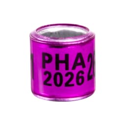 PHA 2026/2027 Pigeon Foot Ring ID 8mm With Numbers Aluminum Plastic Racing Pigeon Outdoor Training Marking Ring 60 Pcs