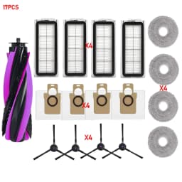 Accessories For JONR P20 PRO T5 PRO Vacuum Cleaner Main Roller Brush Side Brush HEPA Filter Mop Cloth Dust Bag Parts