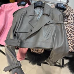 YOLOAgain Women's Real Leather Jacket Sheepskin Coat