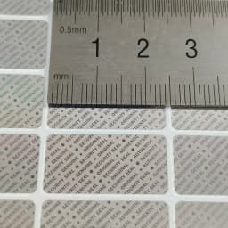 100pcs 24x12mm Hologram Security Seal GENUINE AUTHENTIC ORIGINAL Label Sticker VOID Left If Tampered Removal Proof Silver/Gold