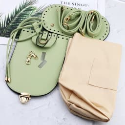 1 Set Handmade Bag Bottom Flap Cover Hardware Shoulder Straps for DIY Handbag Crochet Bag Knitting Bags Crossbody Bags