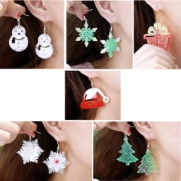 Christmas Elk Shaped Silicone Mold DIY Epoxy Resin Mold Deer Elk Mold Christmas Tree Pendant Decoration Snowflake Elk Mould