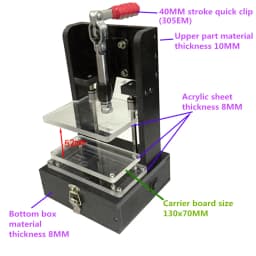 PCB Testing Jig PCBA Tester Embryo Frame Universal Test Frame Test Stand Circuit Board Detection Bracket Fixture 130x70MM