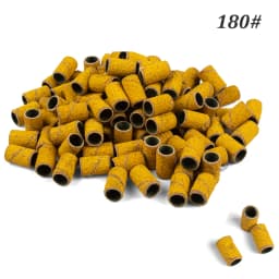 1000pcs Nail Sanding Bands Nail Drill Bit Caps Accessories for Manicure Gel Polish Removing Manicure Tool 80# 120# 180# 240# Set