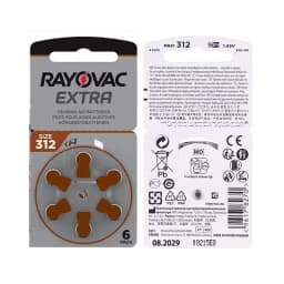 Hearing Aid Batteries A312 312A ZA312 312 PR41 RAYOVAC EXTRA 60 PCS Zinc Air Performance Hearing Aid Battery A312 Free Shipping