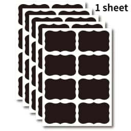 1Sheet Black Blackboard Sticker PVC Erasable Chalkboard Sticker Comestic Cream Box Labels Home Kitchen Spice Jars Multiple Tags