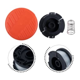 Factory Wound AF100 Replacement Spool Line And Cap RC100P For Black&Decker Trimmers 30 Feet Of 0 065 Inch Diameter Line