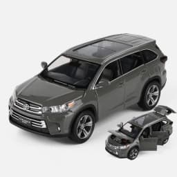 1:32 Toyota Highlander SUV Alloy Car Model Diecasts & Toy Metal Off-road Vehicles Car Model High Simulation Collection Kids Gift