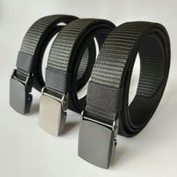 High Quality Canvas Men Belt New Alloy Buckle Nylon Hidden Money Belt Women's Outdoor Zipper Wallet Safety