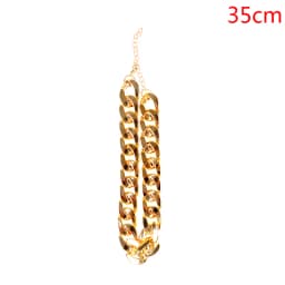 1Pc Dog Neck Chain Pet Chain Collar Cool Plastic Adjustable Gold Color Puppy Chain Cat Chain Necklace
