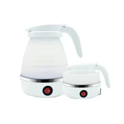 JFBONIN 0.6L Mini Folding Kettle Portable Water Heater 600W Silicone Compression Electric Kettle Home Kettle Easy To Travel