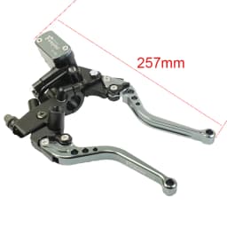 Fireyouracing Drum Brake Cable Clutch Line Master Cylinder Brake Lever Set Universal Red Green Blue for Yamaha Suzuki 22mm