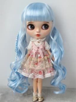 JD337 1/8 1/6 1/4 1/3 Long Pony Braids synthetic mohair BJD wigs OB11 YOSD MSD SD DOD Blythes Doll accessories