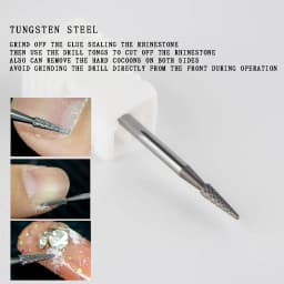Tungsten Steel Nail Drill Bits Milling Cutter For Remove Nail gel Diamond Drill Bits For Remove Dead Skin Burrs Bits