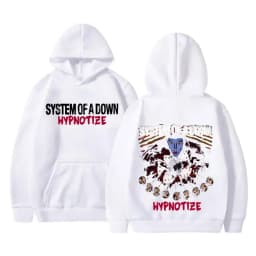 Vintage Rock Band System of A Down Hypnotize Print Hoodie Men Alternative Metal Music Sweatshirt Mens Gothic Harajuku Streetwear