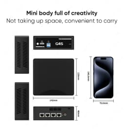 Topton 4x2.5G LAN Firewall Mini PC Intel J5005 J4105 N4100 N3160 NAS Computer MSATA+2.5 inch SATA PfSense Proxmox Home Server