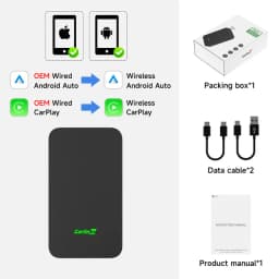 Carlinkit 5.0 Carplay Wireless Adapter For Toyota Rav4 Corolla Auris Hilux Levin Camry Draadloze Android Auto Dongle 2015-2022