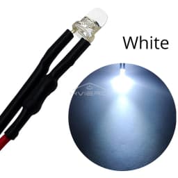 10Pcs 3mm 5mm Round LED 12V 20cm Pre Wired White Blue Yellow Diode Lamps DIY Billboard Decoration Lights Emitting Diodes Bulbs