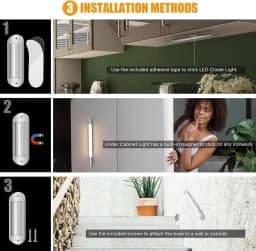 LED Night Light With Sensor Movement Battery 3000mAh Rechargeable Night Lamp Magnetic For Room Kitchen Under Cabinet Lights
