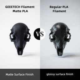 Geeetech Matte Filament PLA 1.75mm 1kg Spool (2.2lbs), 3D Printer Material Polylactic Acid, Frosted Texture, Vacuum Packaging