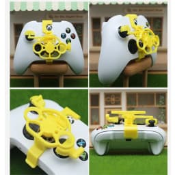 For Xbox Series X Series S Controller Enhanced Gaming Racing Wheel Attachment, 3D Printed Mini Steering Wheel add on