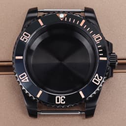 PVD Black NH35 40mm Men's Watch Case Sapphire For SUB Seiko NH35 NH36 NH38 NH34 Miyota 8215 ETA 2824 Movement Yacht-Master 20ATM