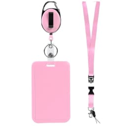 Sliding Id Badge Holder Black Plastic Card Case Protector Pouch With Clear Window For School Id Credit Cards Key Cards