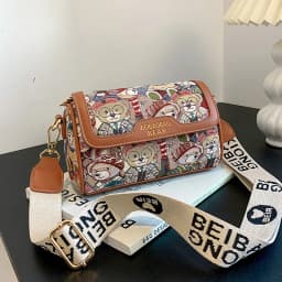 New Trendy Unique Design Cartoon Bear Single Shoulder Bag Chic Crossbody Bag Original Women's Shoulder Bag Purses and Handbags