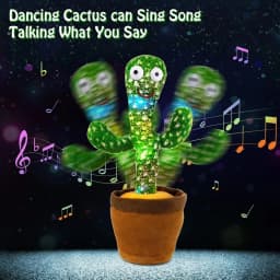 Talking Cactus Toys for Baby Dancing Singing Cactus Mimicking Toy with 120 English Songs Birthday Christmas Gifts for Kids