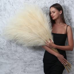 1/3/5pcs Fluffy Artificial Pampas Grass 97cm Boho Decor Flowers Bedroom Decor for Floor Vase Filler Farmhouse Home Wedding Decor