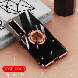 Luxury Plating Case For Sony Xperia 1 IV 1 5 10 ACE III ACE II Case Soft Silicone Cover For Sony Xperia 10 IV Case With Ring