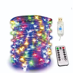 10M/20M Waterproof 8Modes USB Copper Wire LED String Fairy Light With 13Key Remote For Xmas Party Christmas Decoration New Year