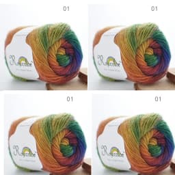 100% Wool Yarn Rainbow Color for Hand Knitting Crochet Plush Thickness Lanas Thread DIY Soft Scarf Shawl Sweater