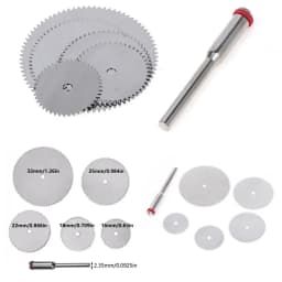 6PCS/set Stainless Steel Slice Metal Cutting Disc With 1 Mandre For Rotary Tools 16 18 22 25 32mm Cutting Disc Hand Tools New