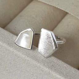 VENTFILLE 925 Sterling Silver Metal Flower Shell Geometric Rings For Women French Retro Romantic Open Thai Silver Rings