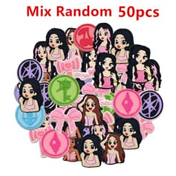 16-100Pcs Music KATSEYE Shoe Charms For Bubble Slides Clogs Sandals,PVC Shoe Decorations Accessories Buckle For Christmas Gifts