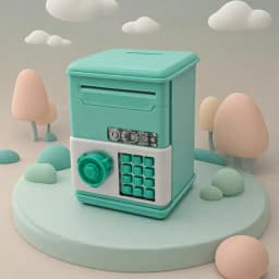 Mini smart password piggy bank ATM children's creativity can only enter but not exit piggy bank toys holiday gifts